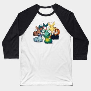 Alien Cat Series :: Canines and Felines Baseball T-Shirt